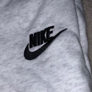 White Nike sweatpants